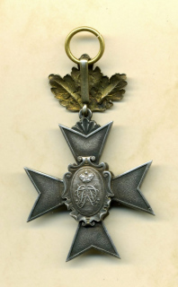 Rudolstadt Ehrenkreuz 4. Klasse mit Eichenbruch Rückseite