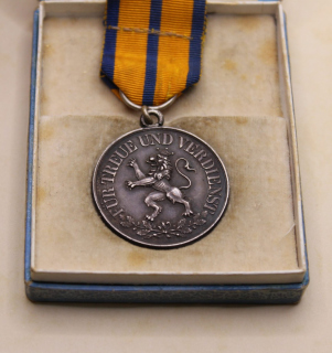 Rudolstadt Ehrenmedaille in Silber im Etui