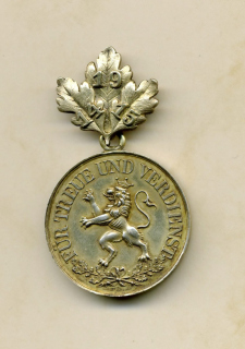 Rudolstadt Ehrenmedaille in Gold mit Eichenbruch