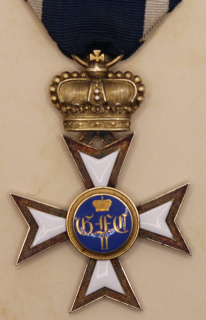 Sondershausen Dienstauszeichnung für Offiziere nach 20 Jahren mit Krone
