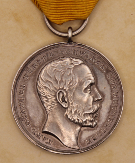 Sondershausen Medaille für Rettung aus Gefahr in Silber, 3. Modell 1898-1918