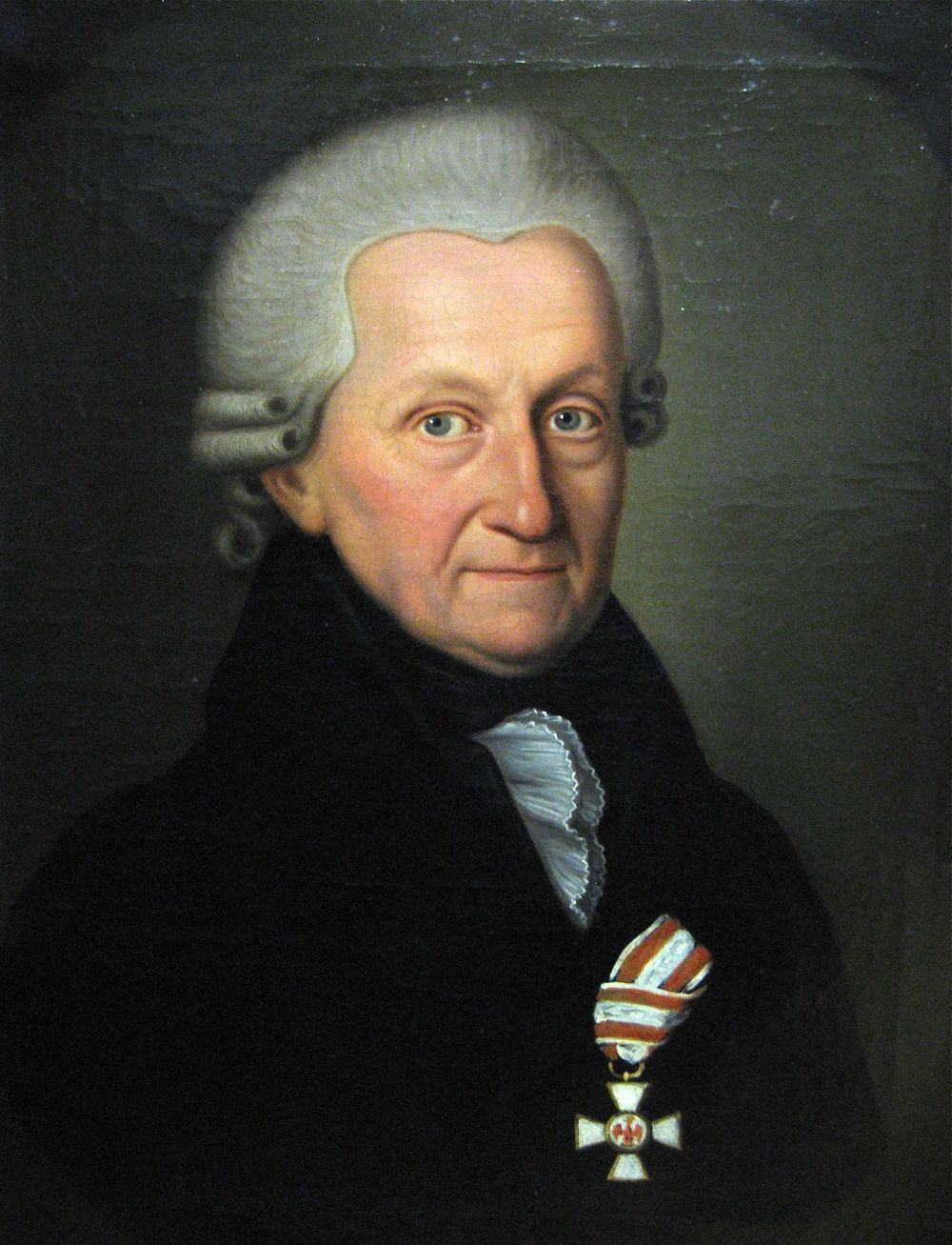 Abb. 7: Hofprediger Brüggemann 1749 - 1817 dekoriert mit seinem Roten Adlerorden der 3. Klasse des 1. Modells.
