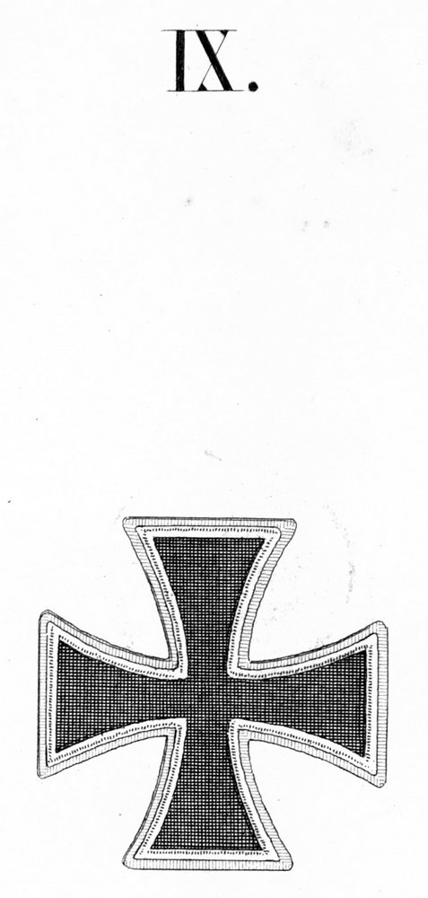 Abb. 21: Die Dekoration zur 1. Klasse des Eisernen Kreuzes, aus der Ordensliste 1817 entnommen.